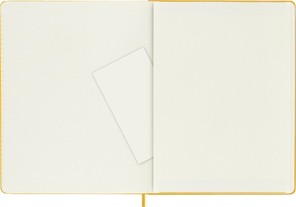 Блокнот Moleskine Silk великий 19 х 25 см в лінію жовтогарячий 