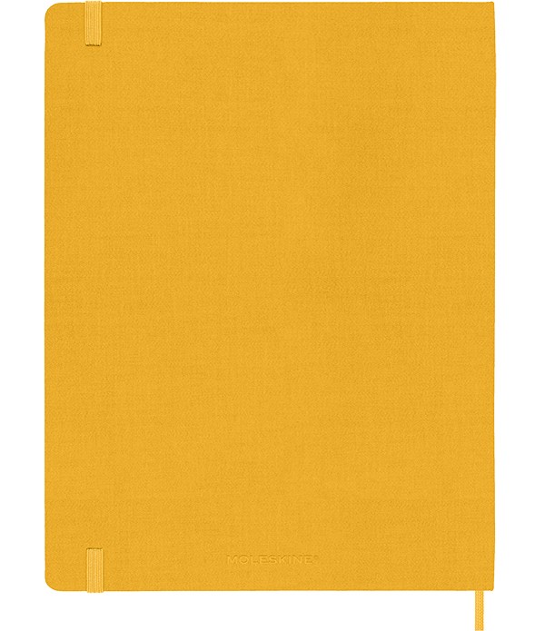 Блокнот Moleskine Silk великий 19 х 25 см в лінію жовтогарячий 
