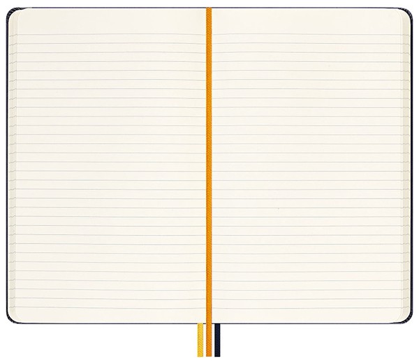 Блокнот Moleskine x K-Way середній 13 х 21 см в лінію синій нейлон