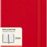 Щоденник Moleskine на 2026 рік середній 13 х 21 см червоний