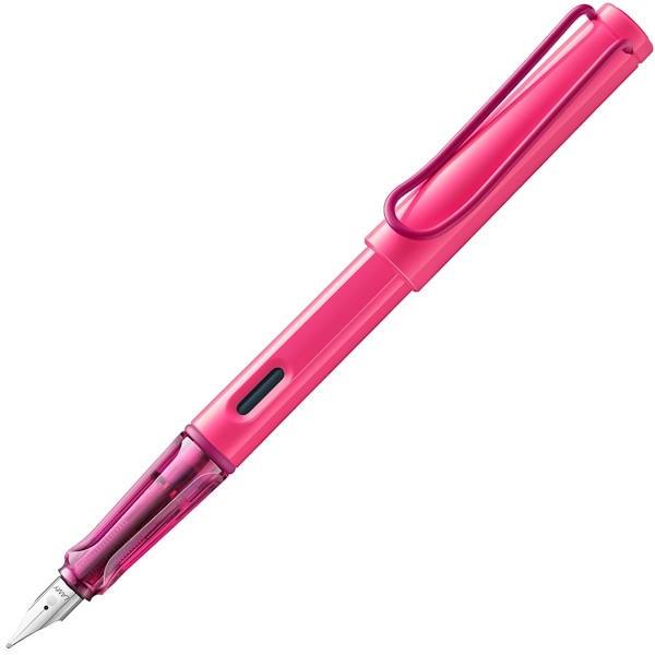 Чорнильна ручка Lamy Safari Neon Pink перо F (тонке)