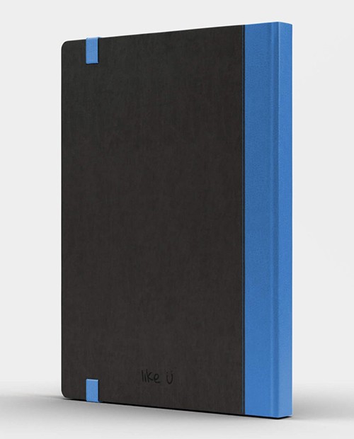 Блокнот Like U PRO В5 в лінію Чорний з блакитним