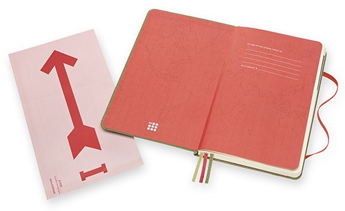 Блокнот Moleskine Voyageur 11,5 х 18 см зелений в'яз