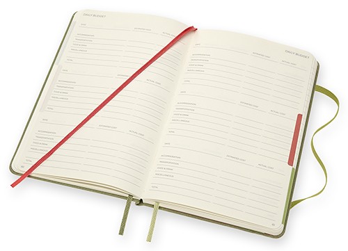 Блокнот Moleskine Voyageur 11,5 х 18 см зелений в'яз