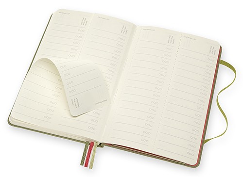 Блокнот Moleskine Voyageur 11,5 х 18 см зелений в'яз