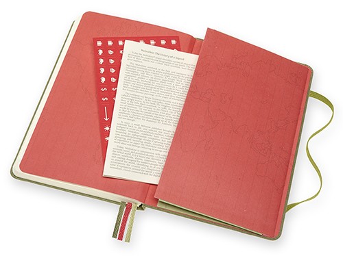 Блокнот Moleskine Voyageur 11,5 х 18 см зелений в'яз