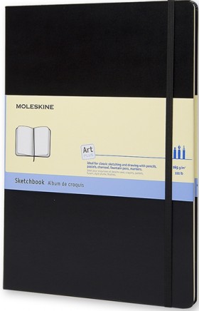 Скетчбук Moleskine Art А4 21 х 30 см нелінований чорний 