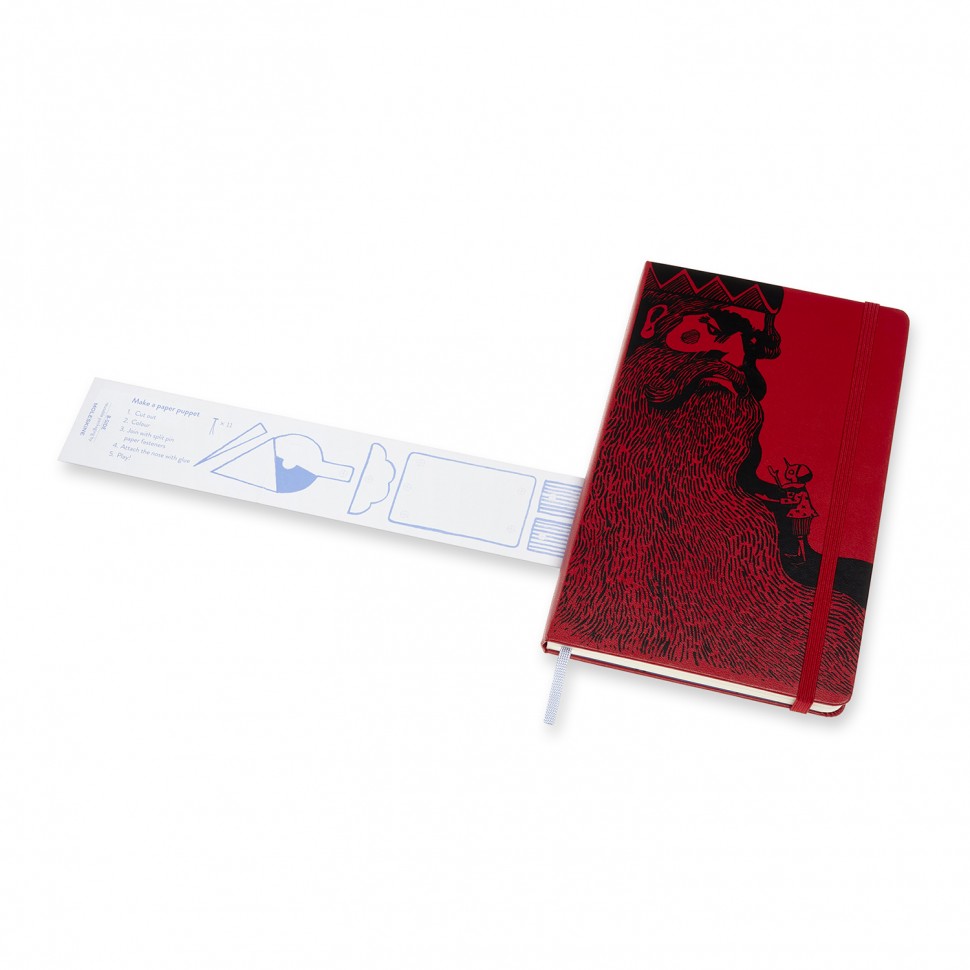 Блокнот Moleskine Pinocchio Манджафоко середній 13 х 21 см нелінований червоний