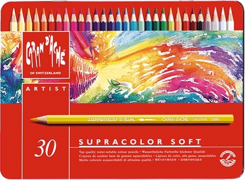 Набір акварельних олівців Caran d'Ache Supracolor 30 штук 