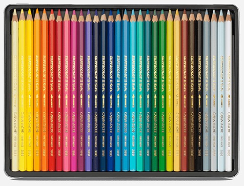 Набір акварельних олівців Caran d'Ache Supracolor 30 штук 