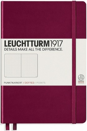 Блокноти Leuchtturm1917 Classic середній 14,5 х 21 см в крапку винний 