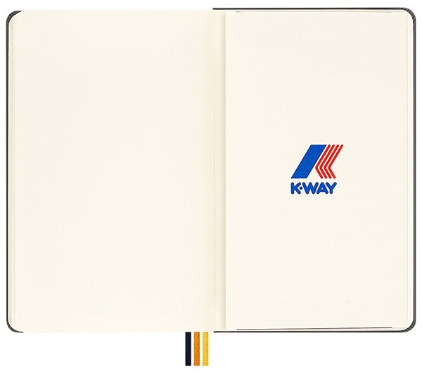 Блокнот Moleskine x K-Way середній 13 х 21 см нелінований зелений нейлон 