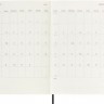 Щотижневик Moleskine 2025-2026 на 18 місяців середній 13 х 21 см чорний м'який