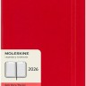 Щоденник Moleskine на 2026 рік середній 13 х 21 см червоний м'який