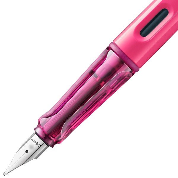 Чорнильна ручка Lamy Safari Neon Pink перо EF (дуже тонке)