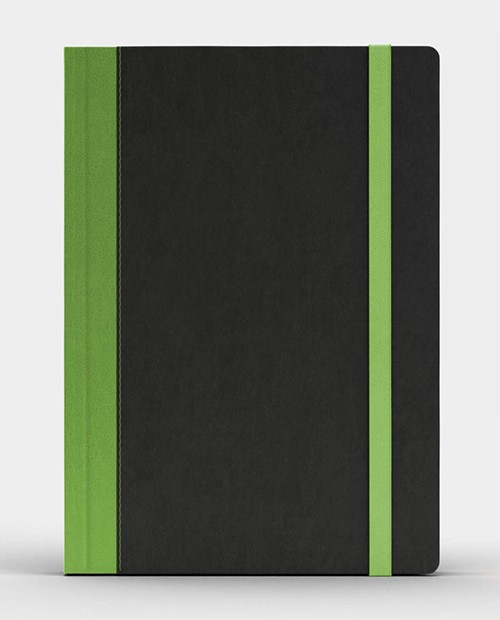 Блокнот Like U PRO В5 в лінію Чорний з салатовим
