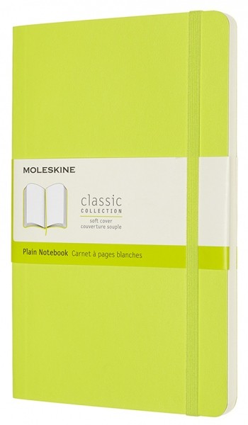 Блокнот Moleskine Classic середній 13 x 21 см нелінований лимонний зелений м'який