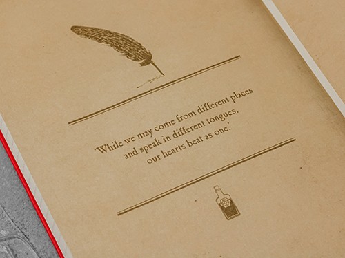 Блокнот Moleskine Harry Potter 4/7 середній 13 х 21 см в лінію червоний