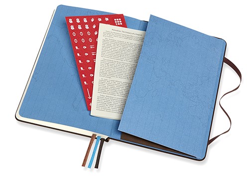 Блокнот Moleskine Voyageur 11,5 х 18 см кавовий коричневий