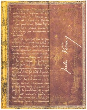 Блокнот Paperblanks Манускрипти Жуль Верн Навколо Світу За 80 Днів великий 18 х 23 см в лінію 