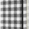 Блокнот Moleskine Blend 20 середній 13 х 21 см в лінію чорний шаховий паттерн