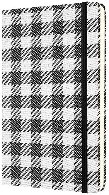 Блокнот Moleskine Blend 20 середній 13 х 21 см в лінію чорний шаховий паттерн