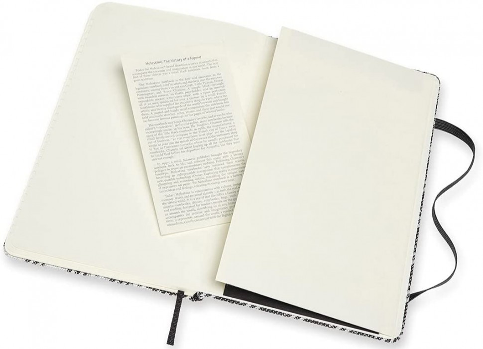 Блокнот Moleskine Blend 20 середній 13 х 21 см в лінію чорний шаховий паттерн