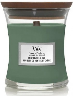 Ароматична свіча WoodWick Mini Mint Leaves &amp; Oak 85 г