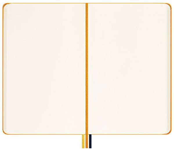 Блокнот Moleskine x K-Way середній 13 х 21 см нелінований помаранчевий нейлон