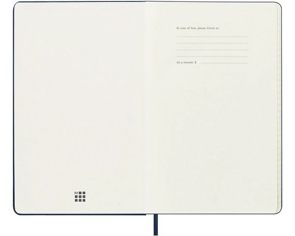 Щотижневик Moleskine 2025-2026 на 18 місяців середній 13 х 21см сапфір