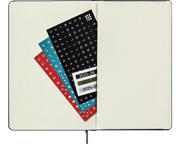 Щотижневик Moleskine 2025-2026 на 18 місяців середній 13 х 21см сапфір