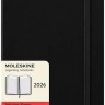 Щоденник Moleskine на 2026 рік середній 13 х 21 см чорний