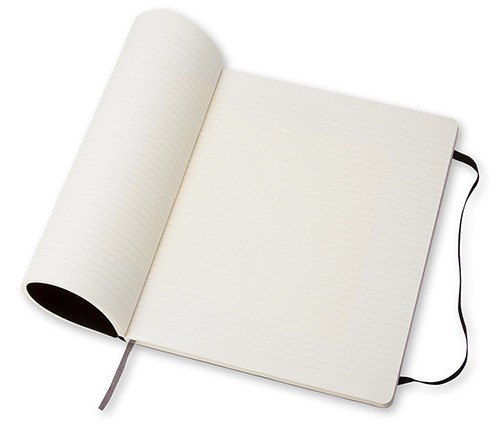 Блокнот Moleskine Classic великий 19 x 25 см в лінію чорний м'який