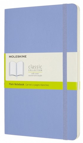 Блокнот Moleskine Classic середній 13 x 21 см нелінований блакитна гортензія м'який