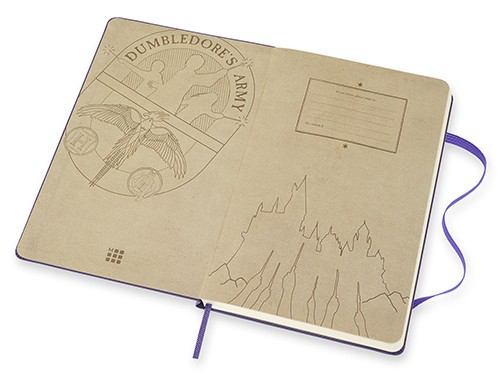 Блокнот Moleskine Harry Potter 5/7 середній 13 х 21 см в лінію фіолетовий