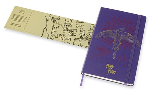 Блокнот Moleskine Harry Potter 5/7 середній 13 х 21 см в лінію фіолетовий