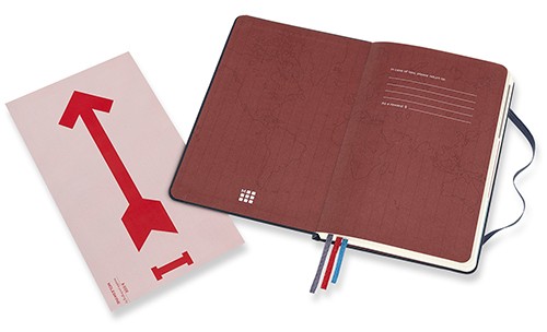 Блокнот Moleskine Voyageur 11,5 х 18 см синій