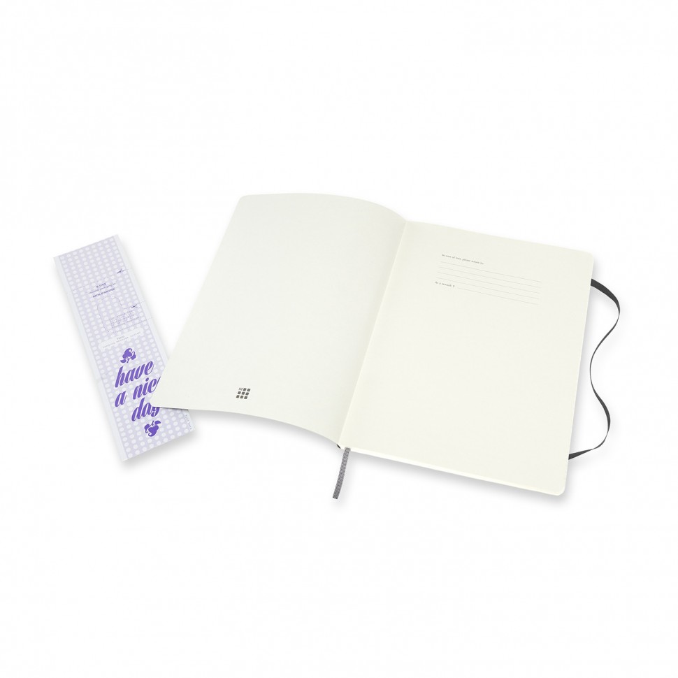 Блокнот Moleskine Classic Double Layout великий 19 х 25 см лінія-нелінований чорний м'який