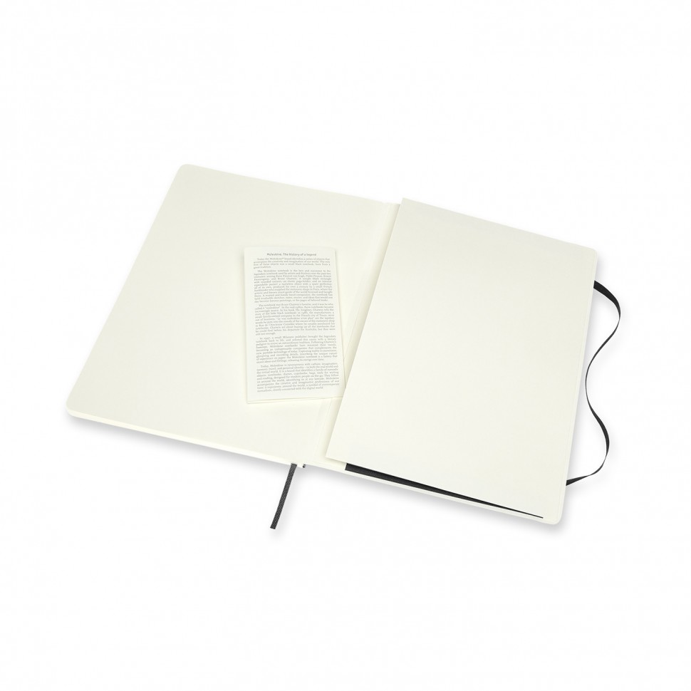 Блокнот Moleskine Classic Double Layout великий 19 х 25 см лінія-нелінований чорний м'який
