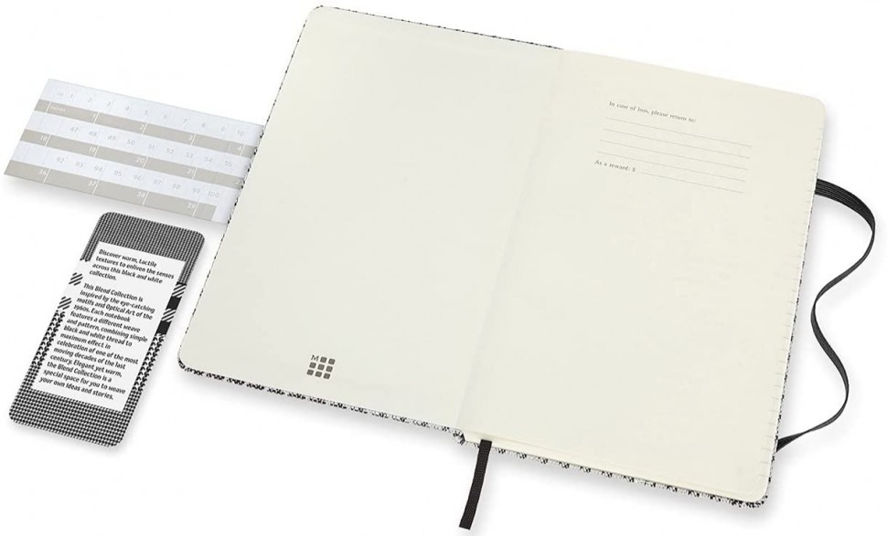 Блокнот Moleskine Blend 20 середній 13 х 21см в лінію чорно-білий