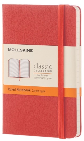 Блокнот Moleskine Classic кишеньковий 9 х 14 см в лінію помаранчевий 