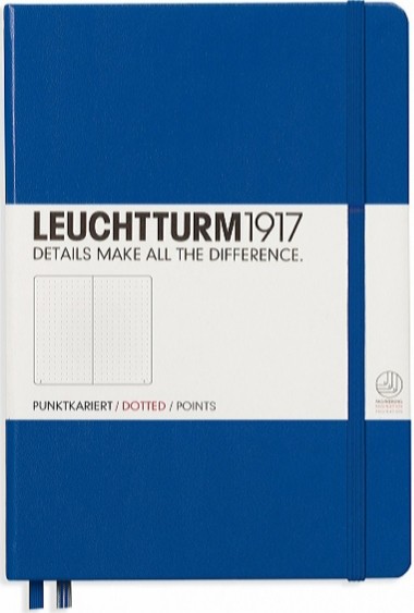 Блокнот Leuchtturm1917 Classic середній 14,5 х 21 см в крапку королівський синій 