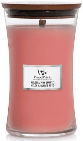 Ароматична свіча WoodWick Large Melon &amp; Pink Quartz 609 г