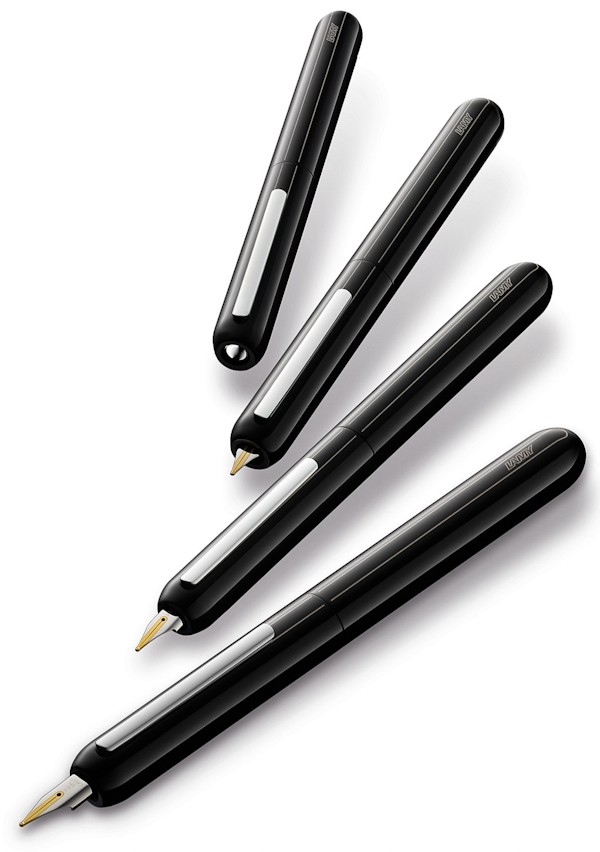 Чорнильна ручка Lamy Dialog 3 чорний лак перо F (тонке)