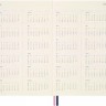Щотижневик Moleskine Sakura 2025-2026 на 18 місяців середній 13 х 21см синій