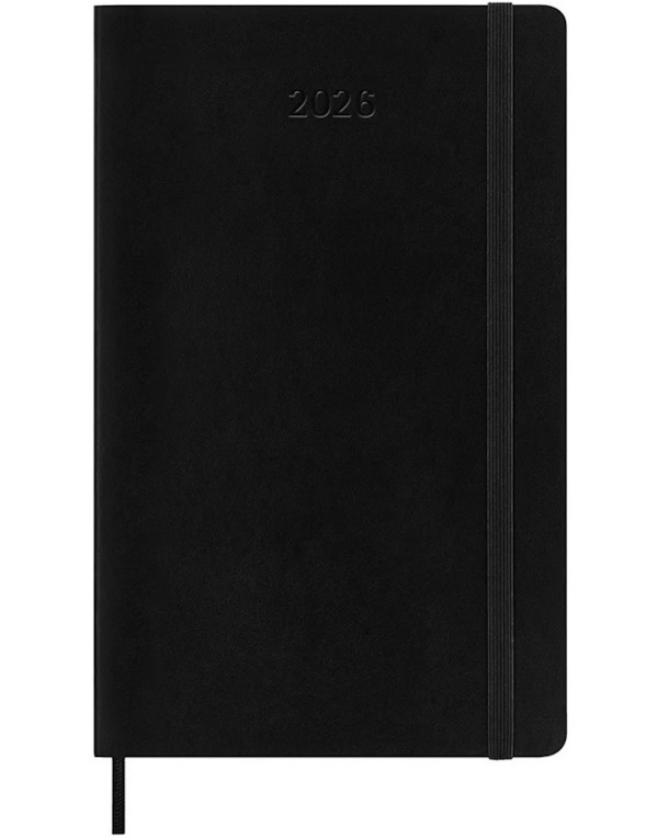 Щоденник Moleskine на 2026 рік середній 13 х 21 см чорний м'який