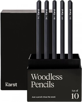 Набір бездеревних олівців Karst Woodless HB-10B 10 штук