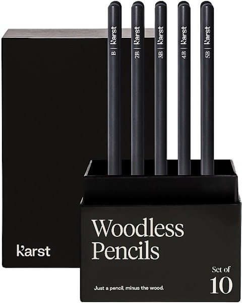 Набір бездеревних олівців Karst Woodless HB-10B 10 штук