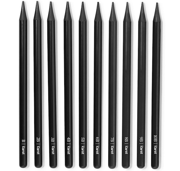 Набір бездеревних олівців Karst Woodless HB-10B 10 штук