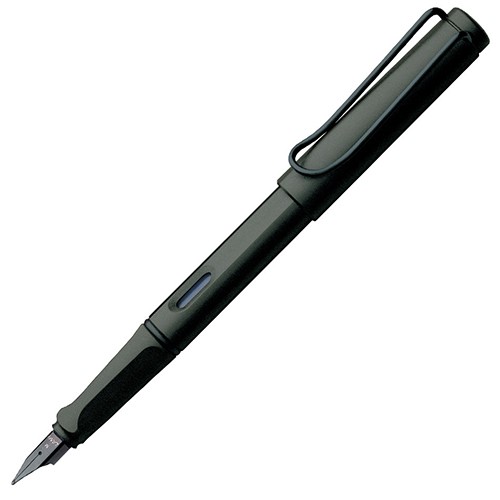 Чорнильна ручка Lamy Safari матова чорна перо F (тонке)